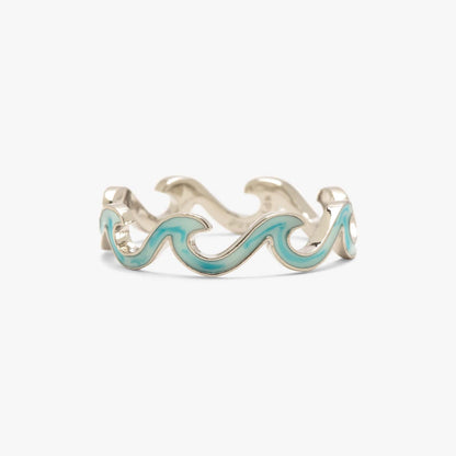 Tie Dye Enamel Wave Ring