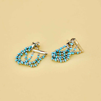 Dainty Enamel Chain Wrap Earrings