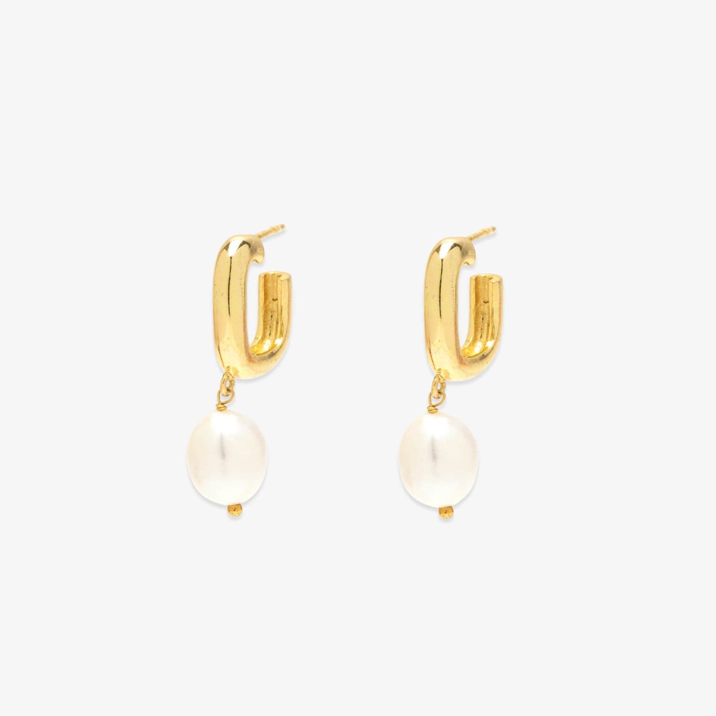 Pearl Hoop Earrings