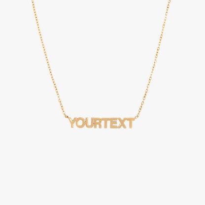 Block Letter Necklace