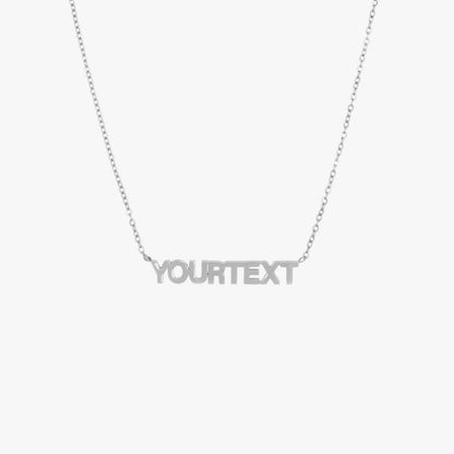 Block Letter Necklace