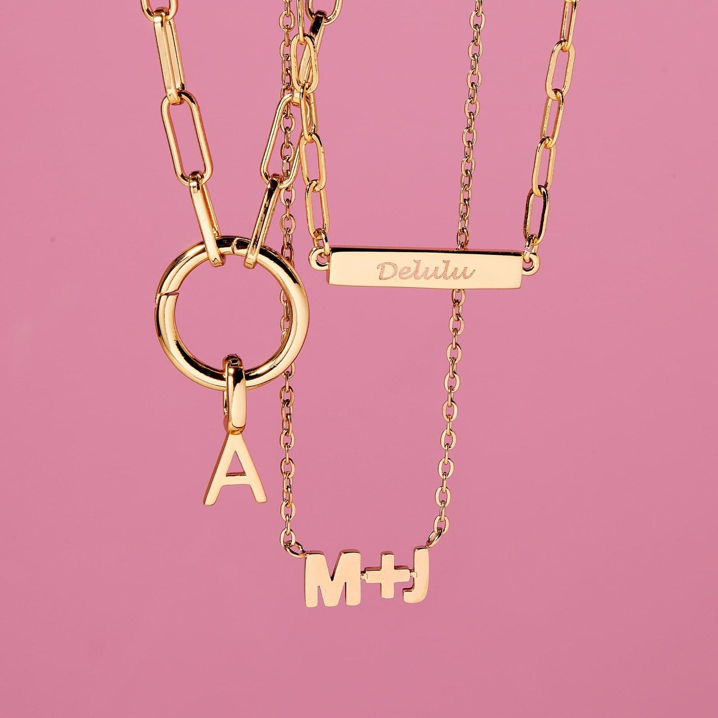 Block Letter Necklace