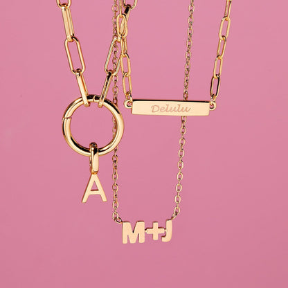 Block Letter Necklace